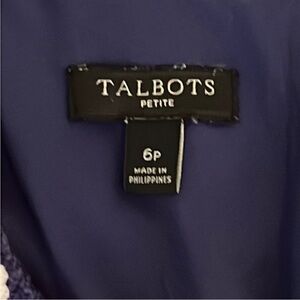 Talbots Petite Blue Garment 6P